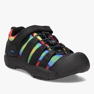 KEEN Newport H2SHO Kids US 2 Black Rainbow Waterproof Closed Toe Sneaker Hiking